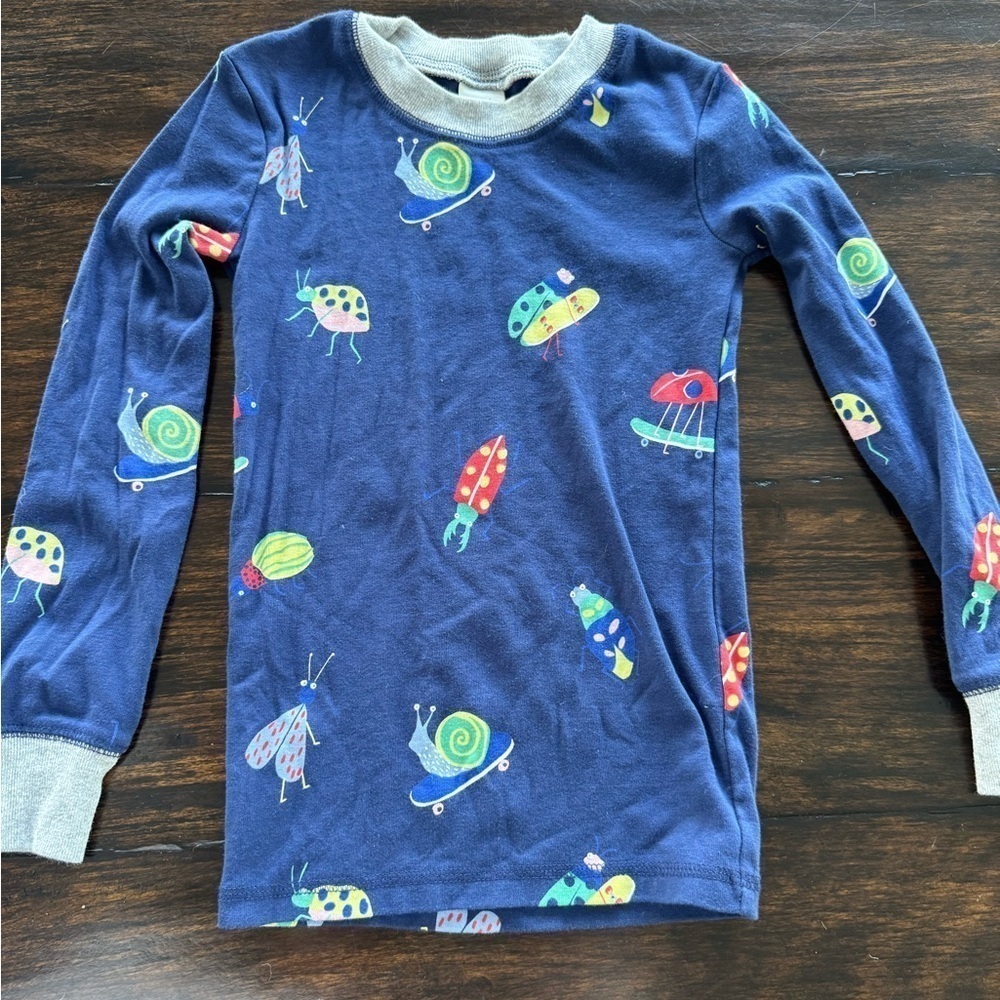 MINI BODEN Cozy Long John Fitted Pajama Top 6 yr
